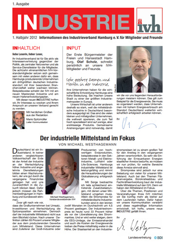 Ausgabe 1 des Magazins INDUSTRIE