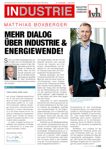 Ausgabe 19 des Magazins INDUSTRIE